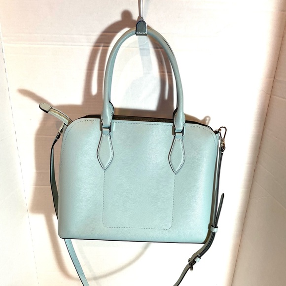 Kate Spade New York Light Blue Structure Satchel Crossbody Smooth Leather - Picture 6 of 16